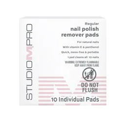 Studio M Pro Nail Polish Remover Pads, Regular