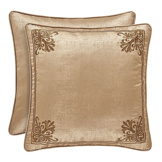 slide 1 of 1, J. Queen New York Sardinia European Pillow Sham - Gold, 1 ct