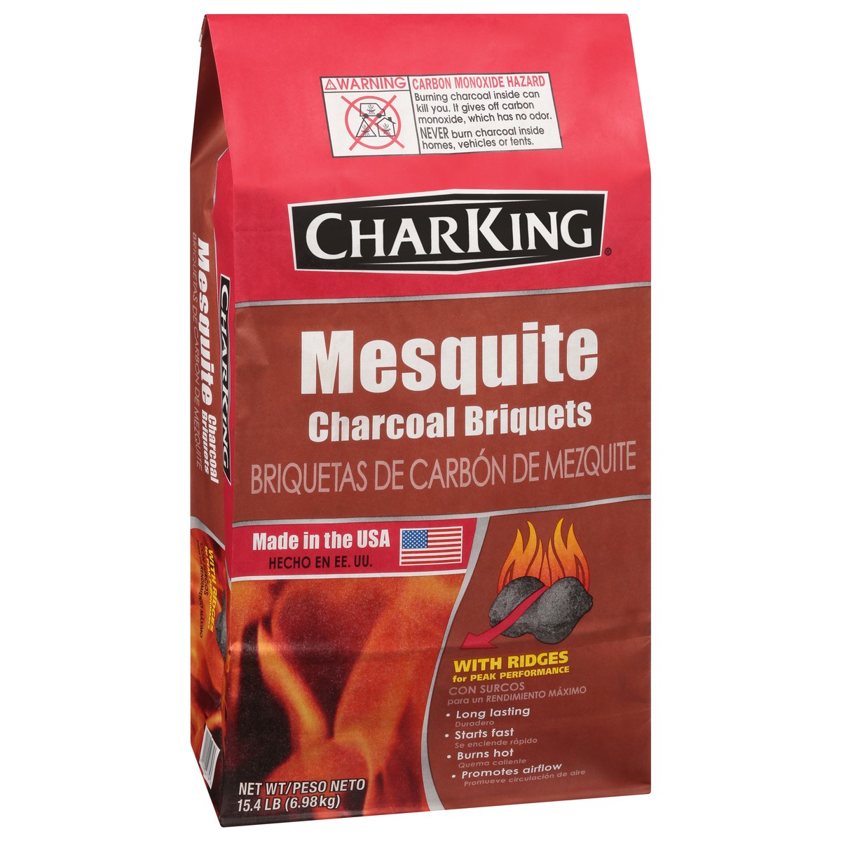 slide 7 of 9, CharKing Mesquite Charcoal Briquets 15.4 lb, 15.4 lb