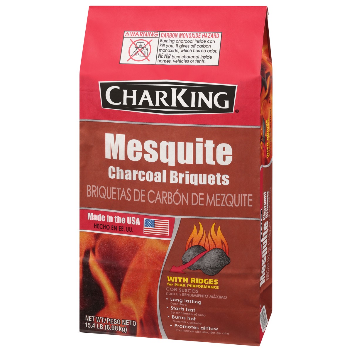 slide 5 of 9, CharKing Mesquite Charcoal Briquets 15.4 lb, 15.4 lb