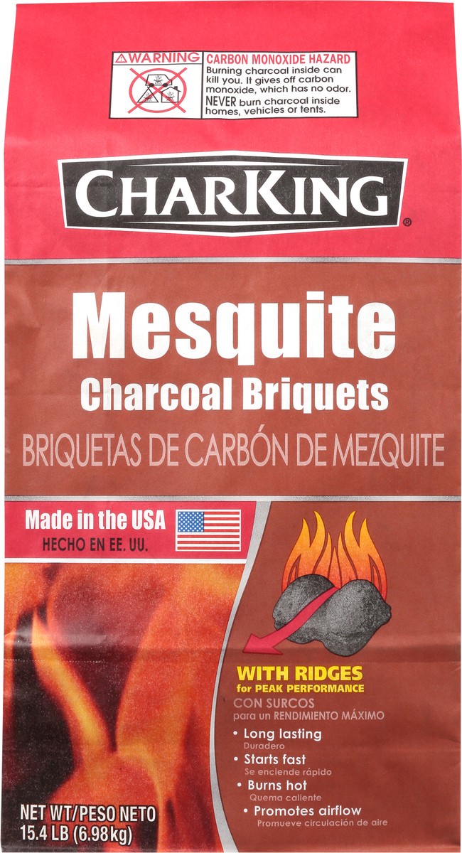 slide 2 of 9, CharKing Mesquite Charcoal Briquets 15.4 lb, 15.4 lb