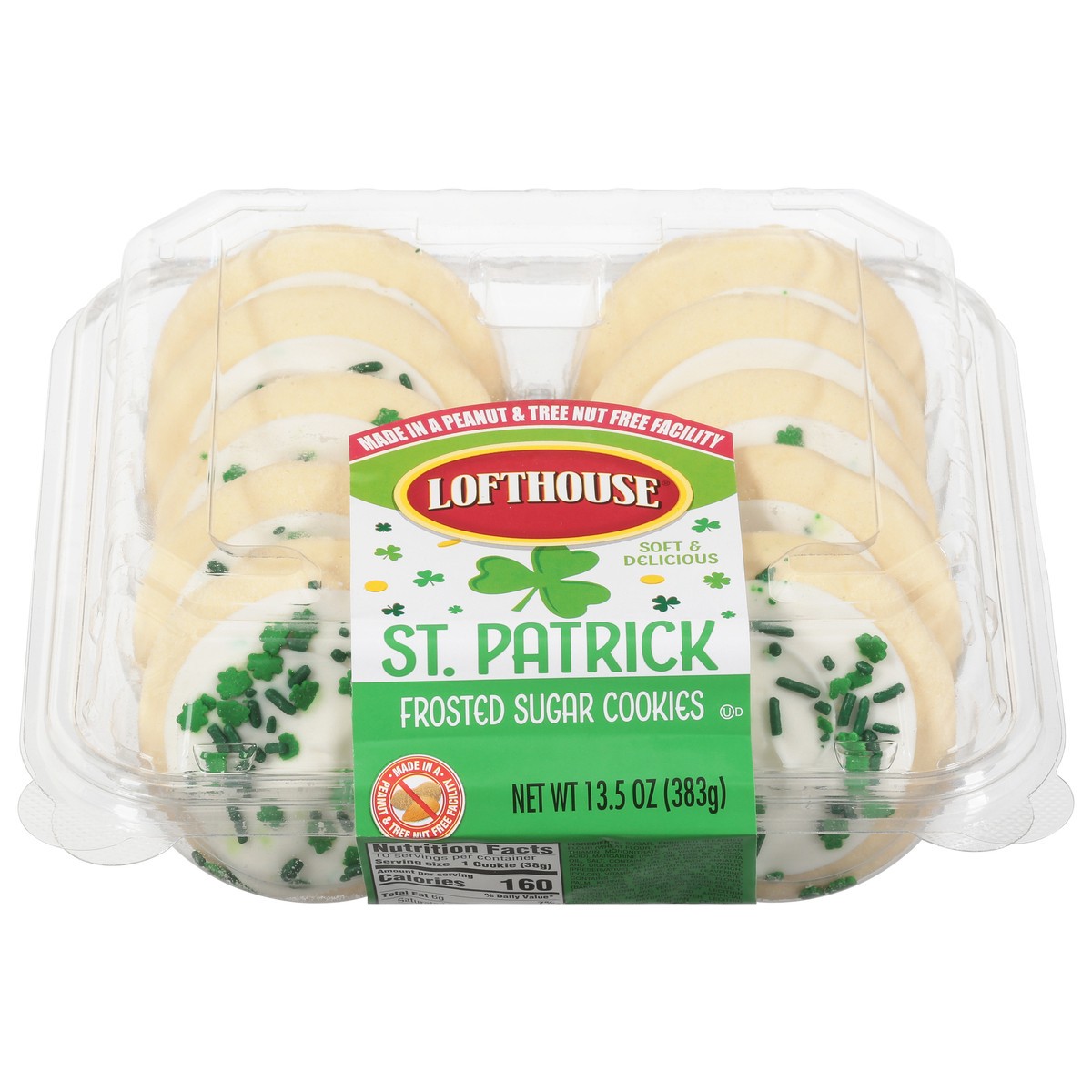 slide 1 of 4, Lofthouse St. Patrick Frosted Sugar Cookies 13.5 oz, 13.5 oz