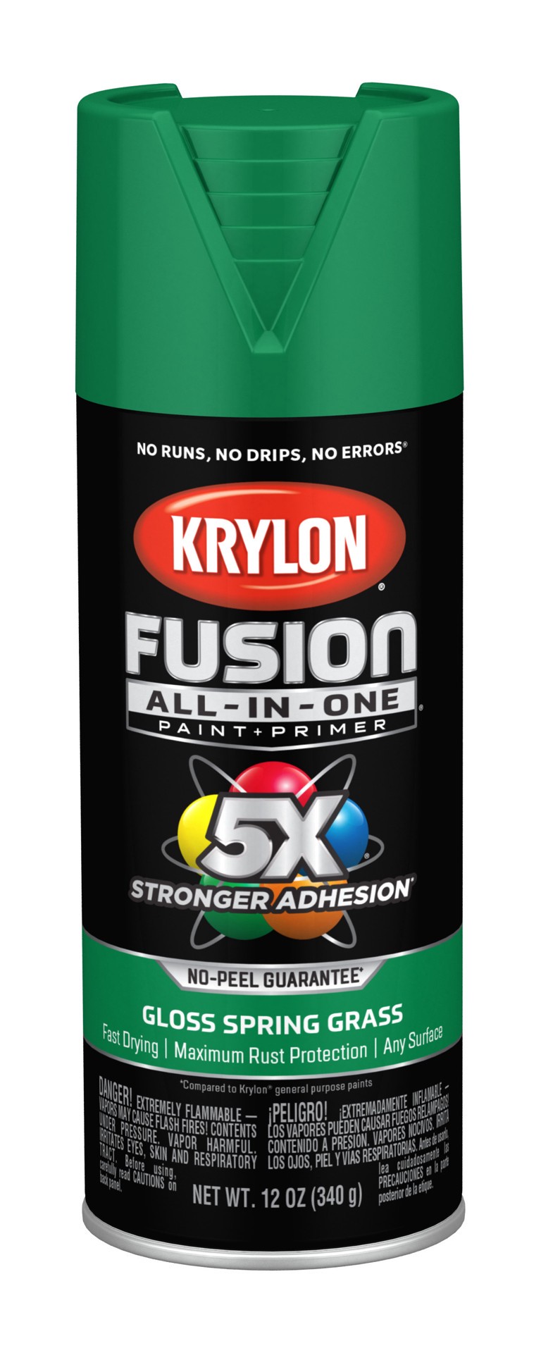 slide 1 of 6, Krylon Fusion All-In-One, Gloss, Spring Grass, 12 oz, 12 oz