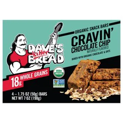 Dave's Killer Bread Cravin' Chocolate Chip Organic Snack Bars, 4 Count