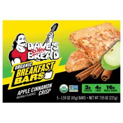 Dave's Killer Bread Apple Cinnamon Crisp Naturally Flavored Organic Breakfast Bars, 5 Count