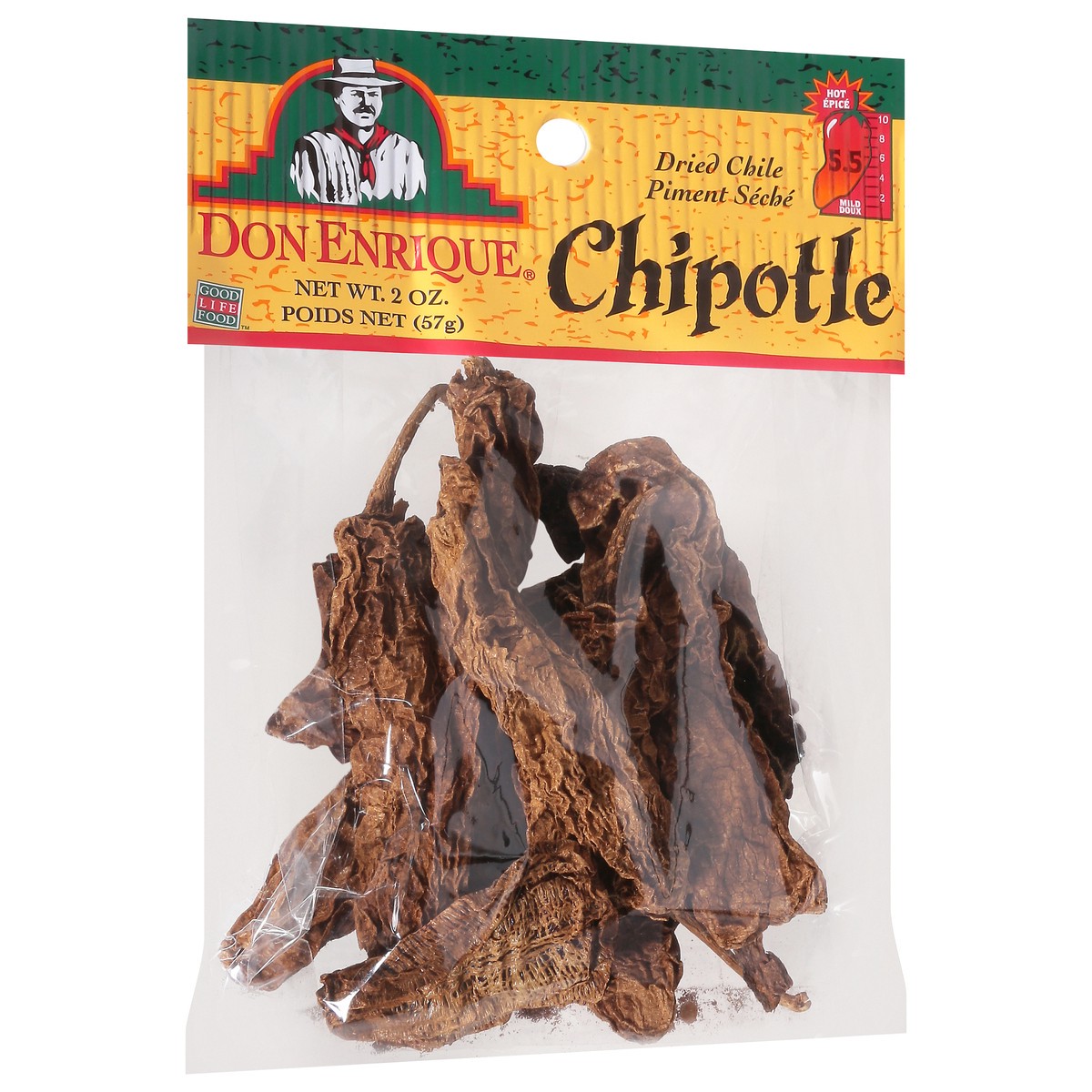 slide 6 of 12, Don Enrique Chipotle Dried Chile 2 oz, 2 oz