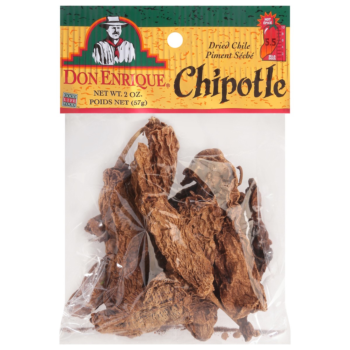 slide 1 of 12, Don Enrique Chipotle Dried Chile 2 oz, 2 oz