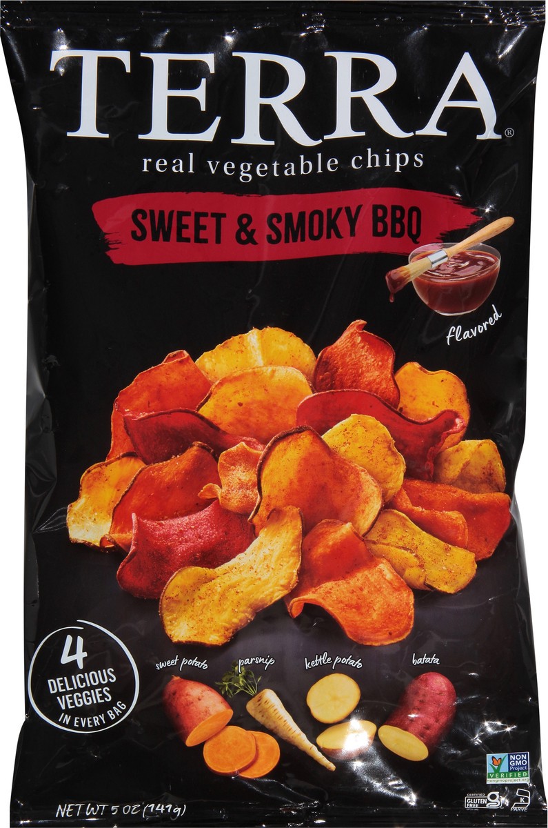 slide 6 of 14, Terra Real Sweet & Smoky BBQ Vegetable Chips 5 oz, 5 ct