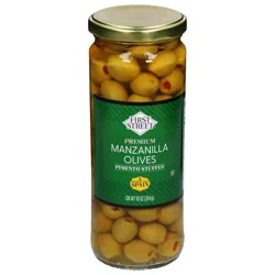 First Street Fs Manzanilla Olives Pimento Stuffed