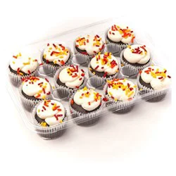 Market District Mini Chocolate Cupcakes with Vanilla Buttercream