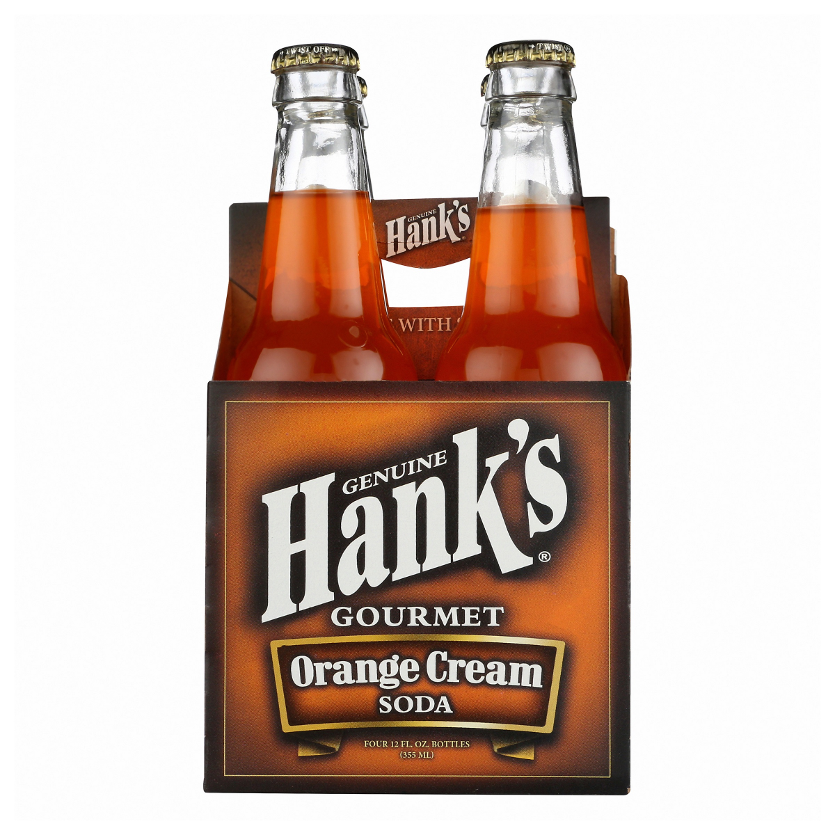 slide 1 of 5, Hank's Hanks Orange Cream, 4 ct; 12 oz