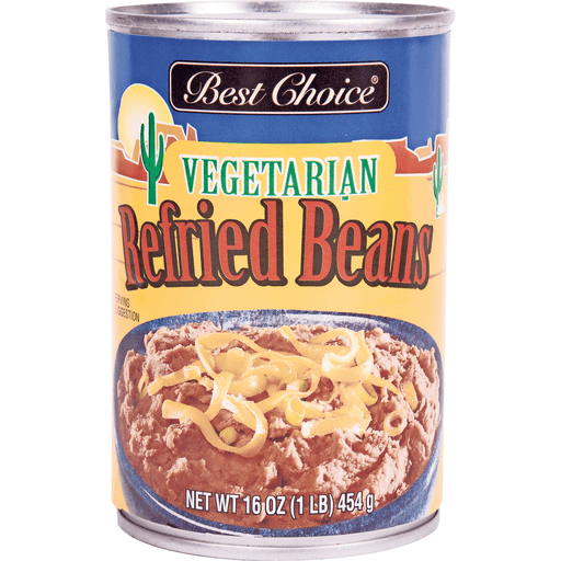 slide 1 of 1, Best Choice Vegetarian Refried Beans, 16 oz