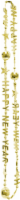 slide 1 of 1, Ampro Happy New Year Disco Beads - Gold, 1 ct