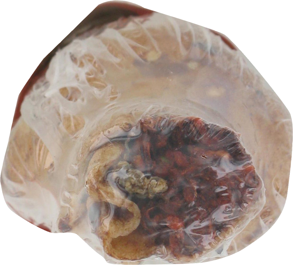 slide 4 of 4, The Rawhide Express Beefhide Large Dog Chew With Beef Flavored Filling, 1 ct