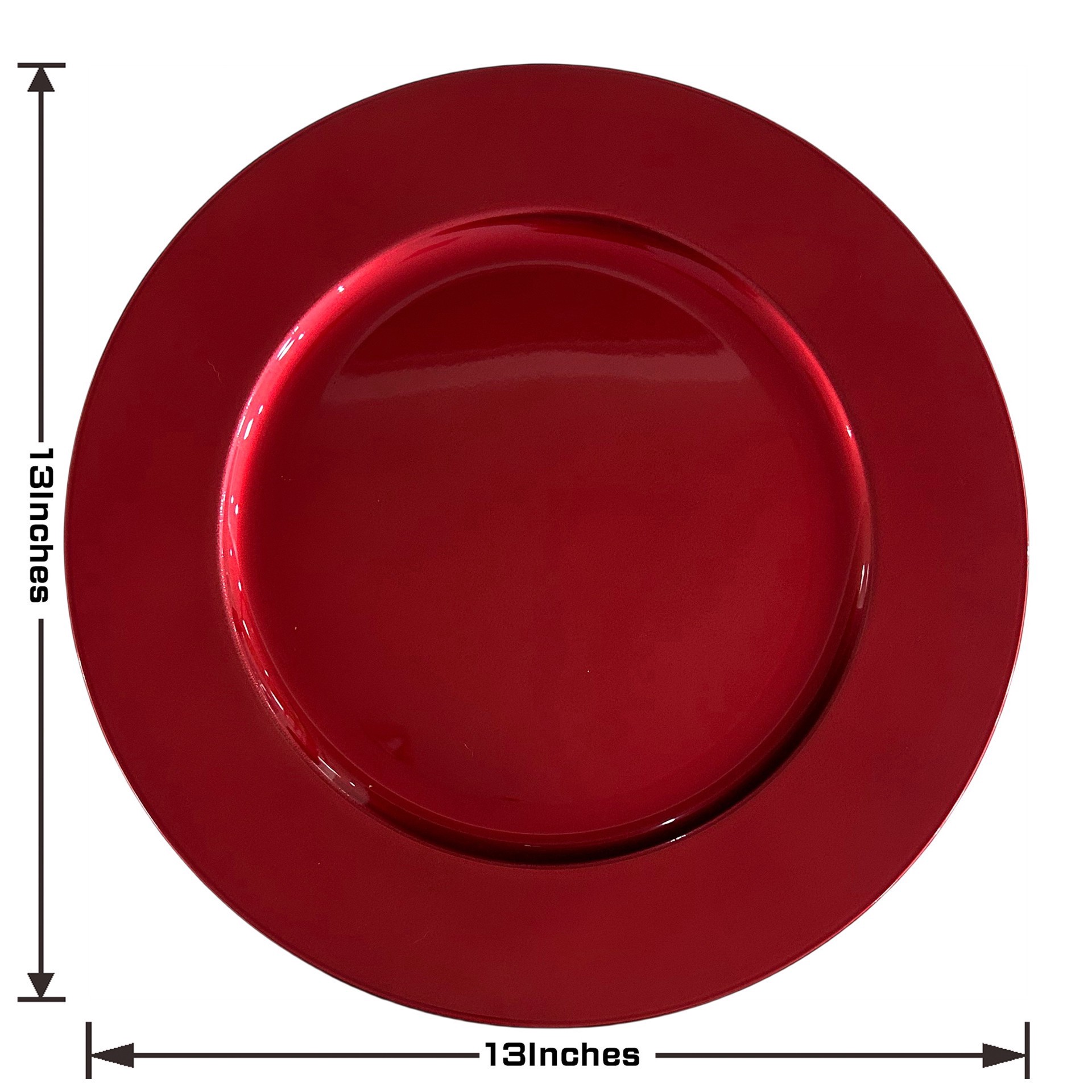 slide 4 of 5, 13" Red Charger Plate By Celebrate It, 13 in