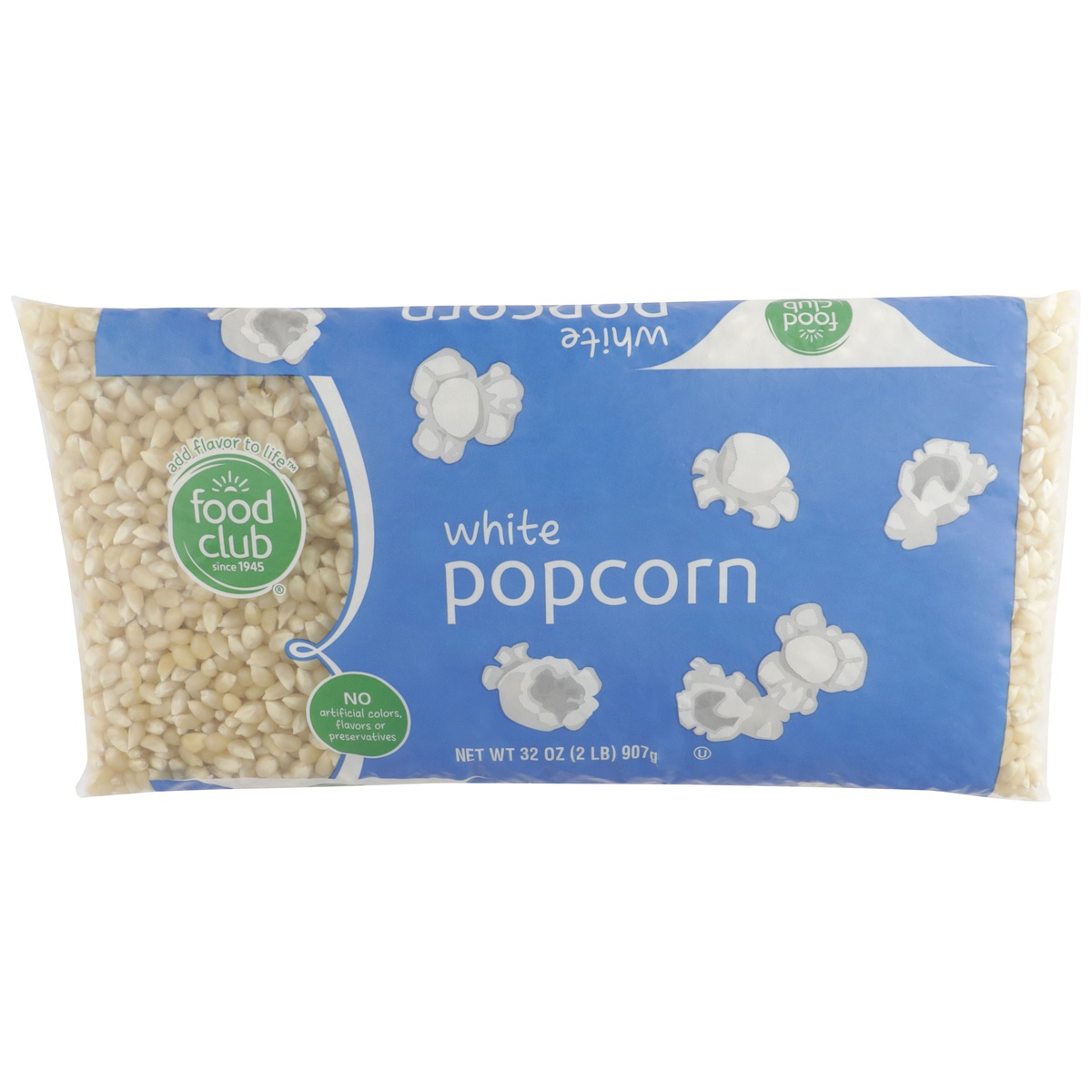 slide 1 of 9, Food Club White Popcorn, 2 lb