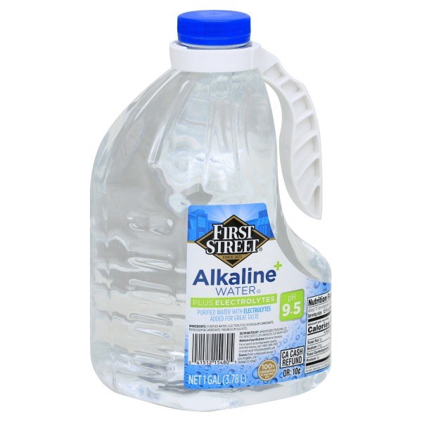 slide 1 of 1, First Street Alkaline Water - 1 gal, 1 gal