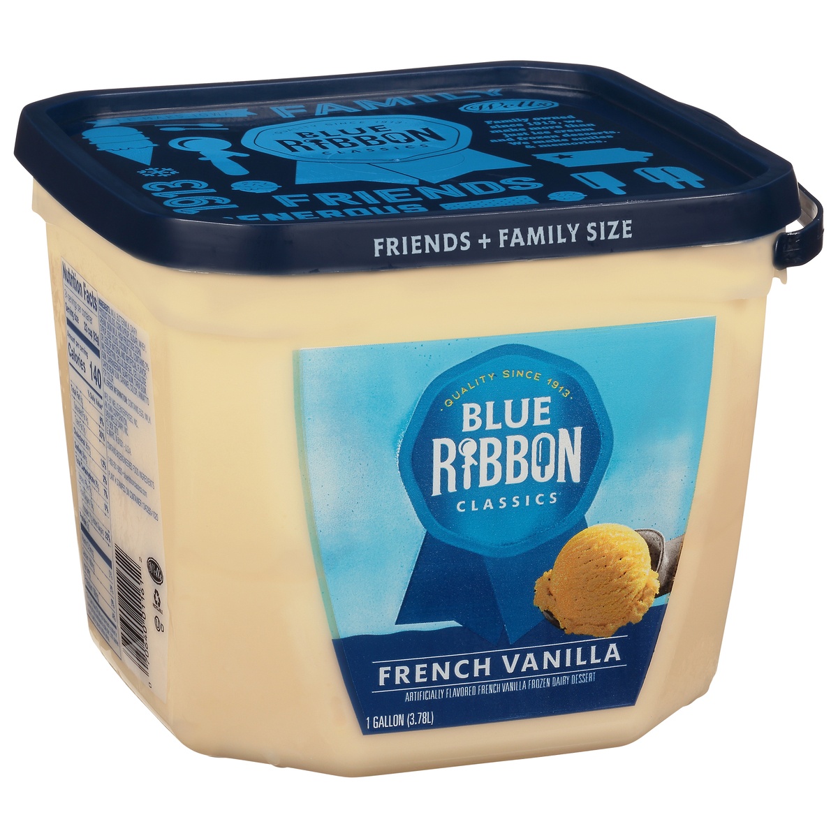 slide 1 of 1, Blue Ribbon Classics French Vanilla Frozen Dessert Pail, 128 fl oz
