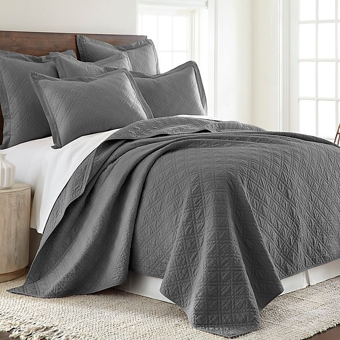 slide 1 of 2, Levtex Home Sasha King Quilt - Charcoal, 1 ct