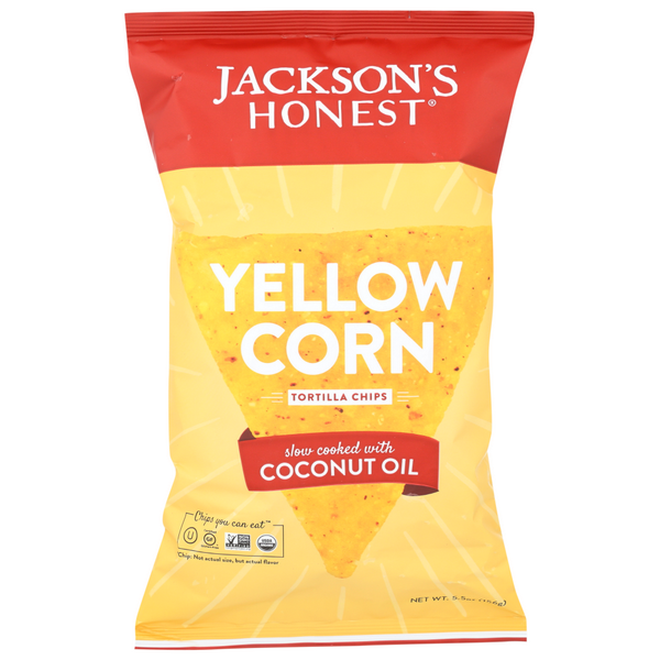 slide 1 of 1, Jackson's Honest Yellow Corn Tortilla Chips, 1 ct