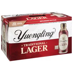 Yuengling Traditional Lager Beer 15 - 16 fl oz Bottles