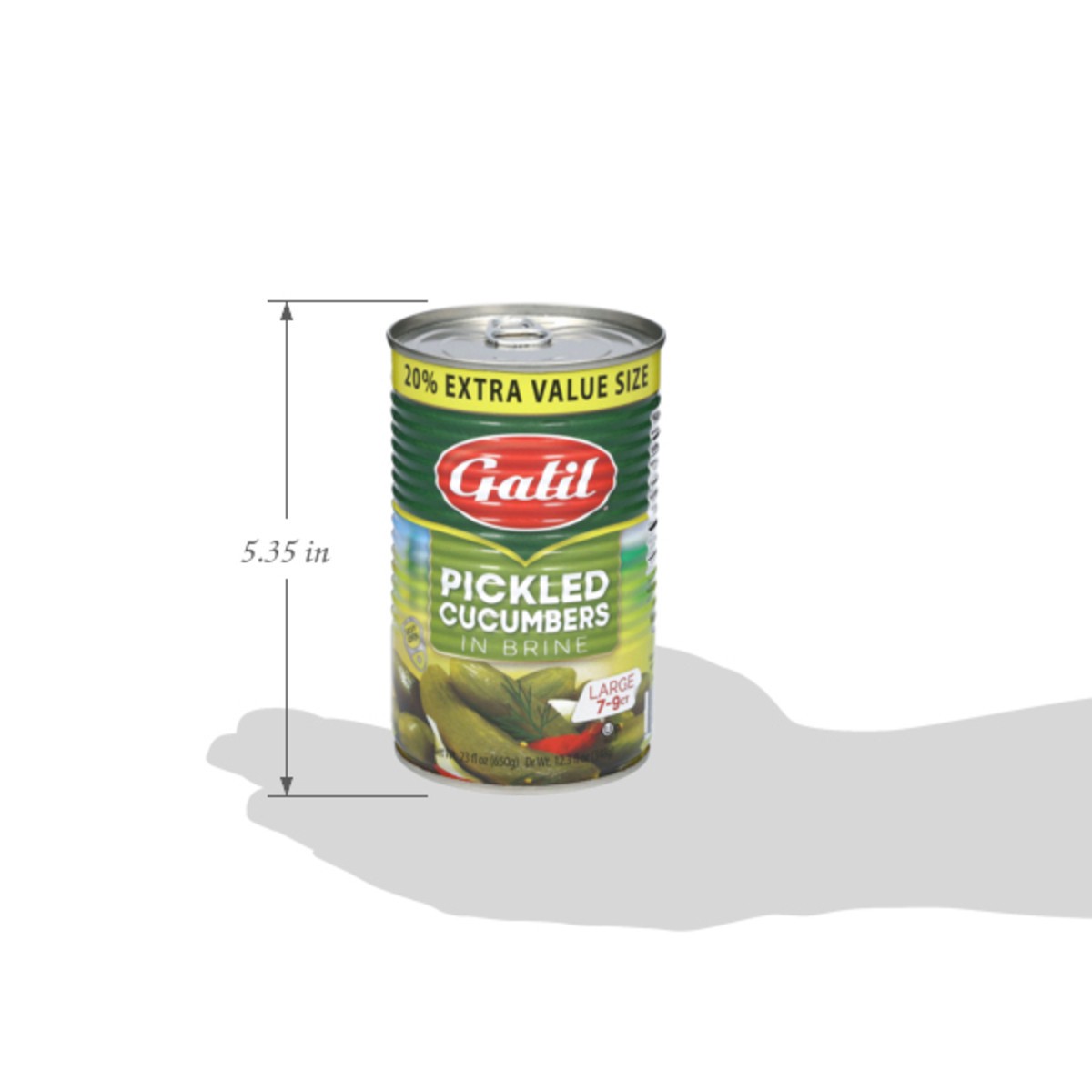 slide 13 of 14, Galil Large Pickled Cucumbers in Brine Extra Value Size 23 fl oz, 23 fl oz
