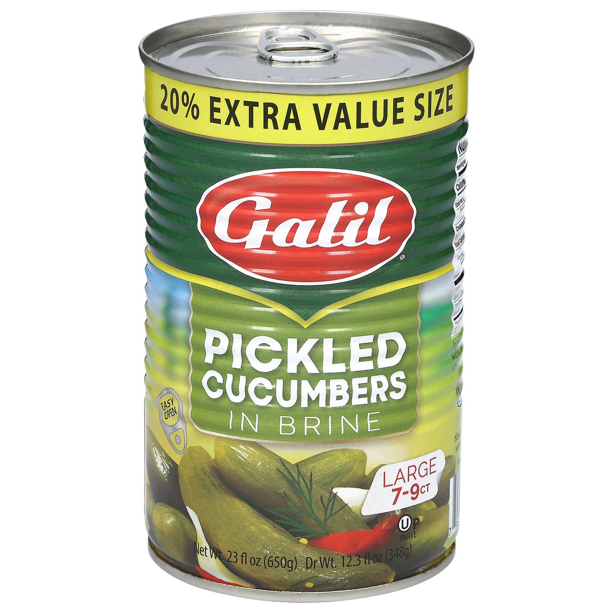 slide 1 of 14, Galil Large Pickled Cucumbers in Brine Extra Value Size 23 fl oz, 23 fl oz
