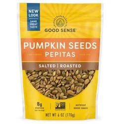 Good Sense Shelled Roasted & Salted Pumpkin Seeds 6 oz
