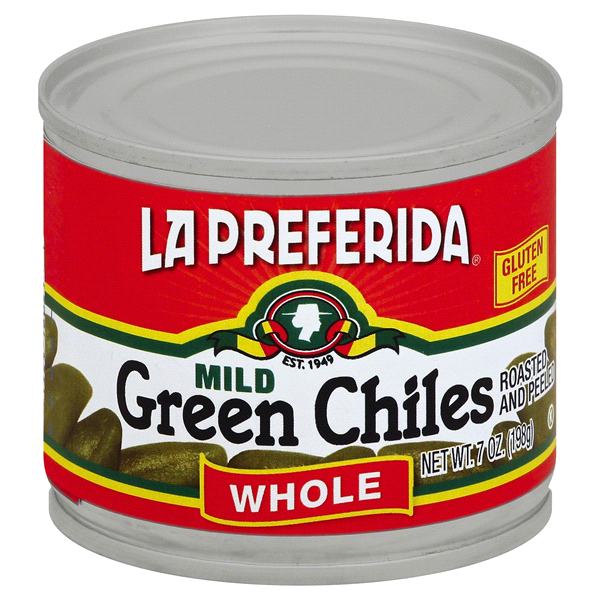 slide 1 of 2, La Preferida Mild Green Chilies Whole, 7 oz