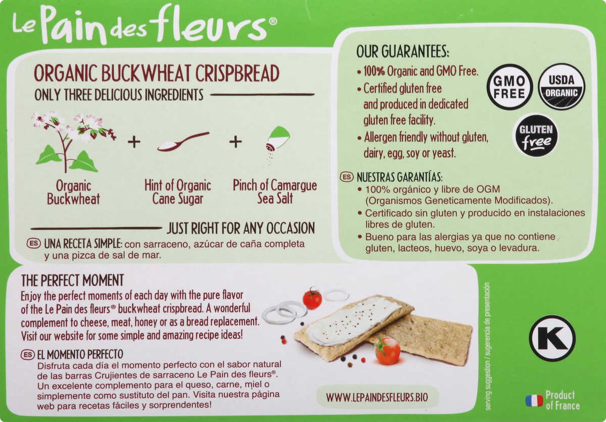 slide 10 of 13, Le Pain Des Fleurs Buckwheat Le Pain Crispbread, 4.41 oz