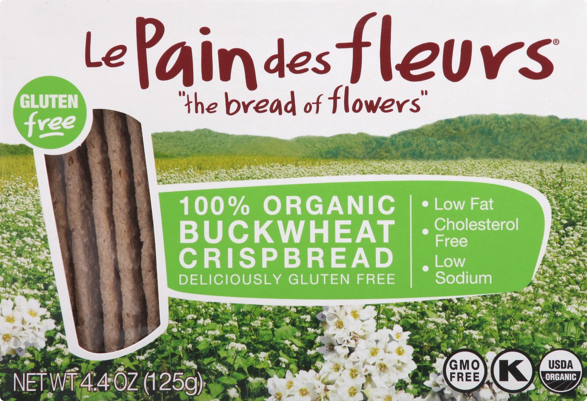 slide 2 of 13, Le Pain Des Fleurs Buckwheat Le Pain Crispbread, 4.41 oz