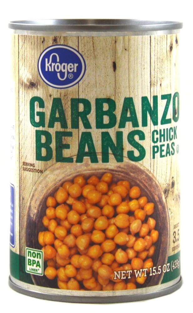 slide 1 of 1, Kroger Garbanzo Beans Chick Peas, 15 oz