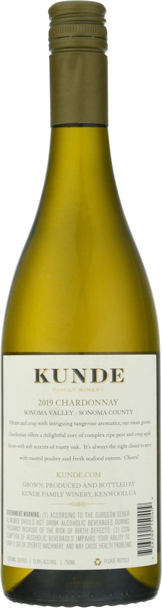 slide 9 of 10, Kunde Family Winery Sonoma Valley Chardonnay 750 ml, 750 ml