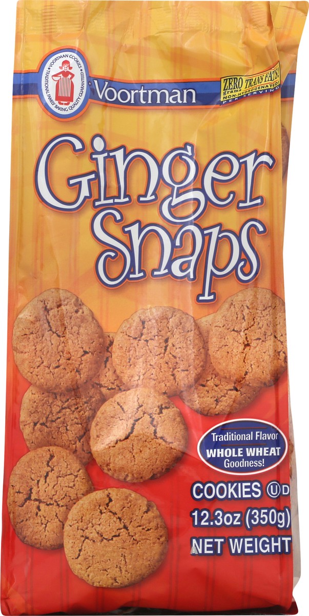 slide 7 of 8, Voortman Bakery Ginger Snaps Cookies, 12.3 oz