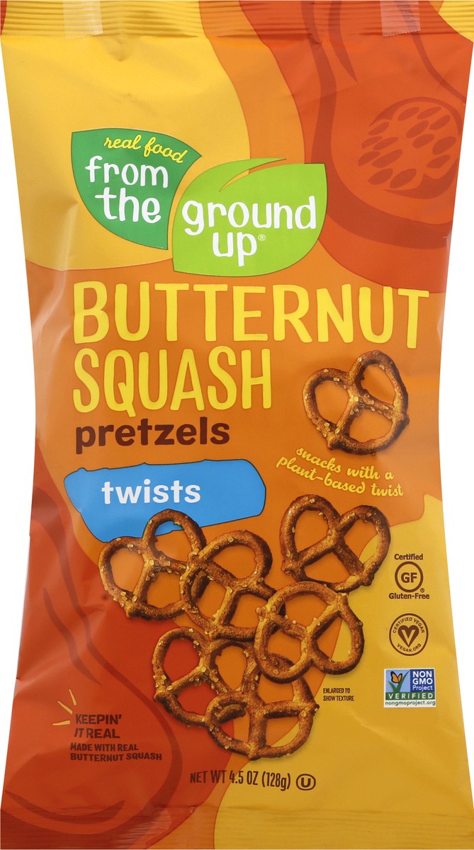 slide 2 of 12, From The Ground Up Butternut Squash Pretzel Twists, 4.5 oz