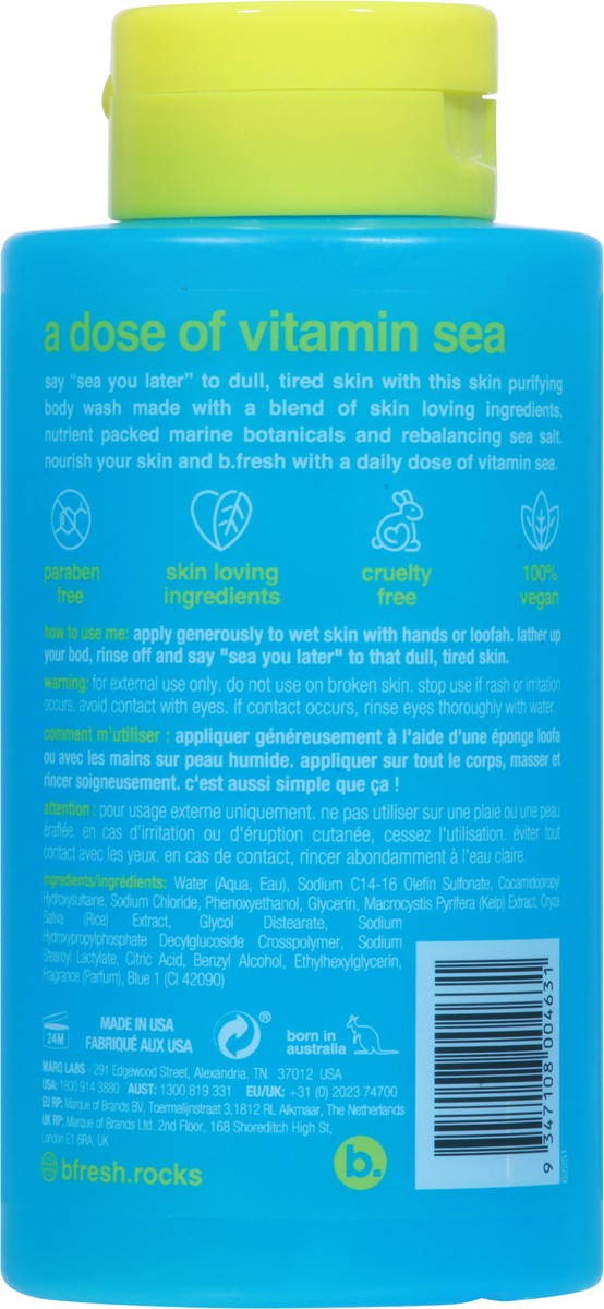 slide 7 of 9, b.fresh Purifying Ocean Fresssh Body Wash 16 fl oz, 1 ct