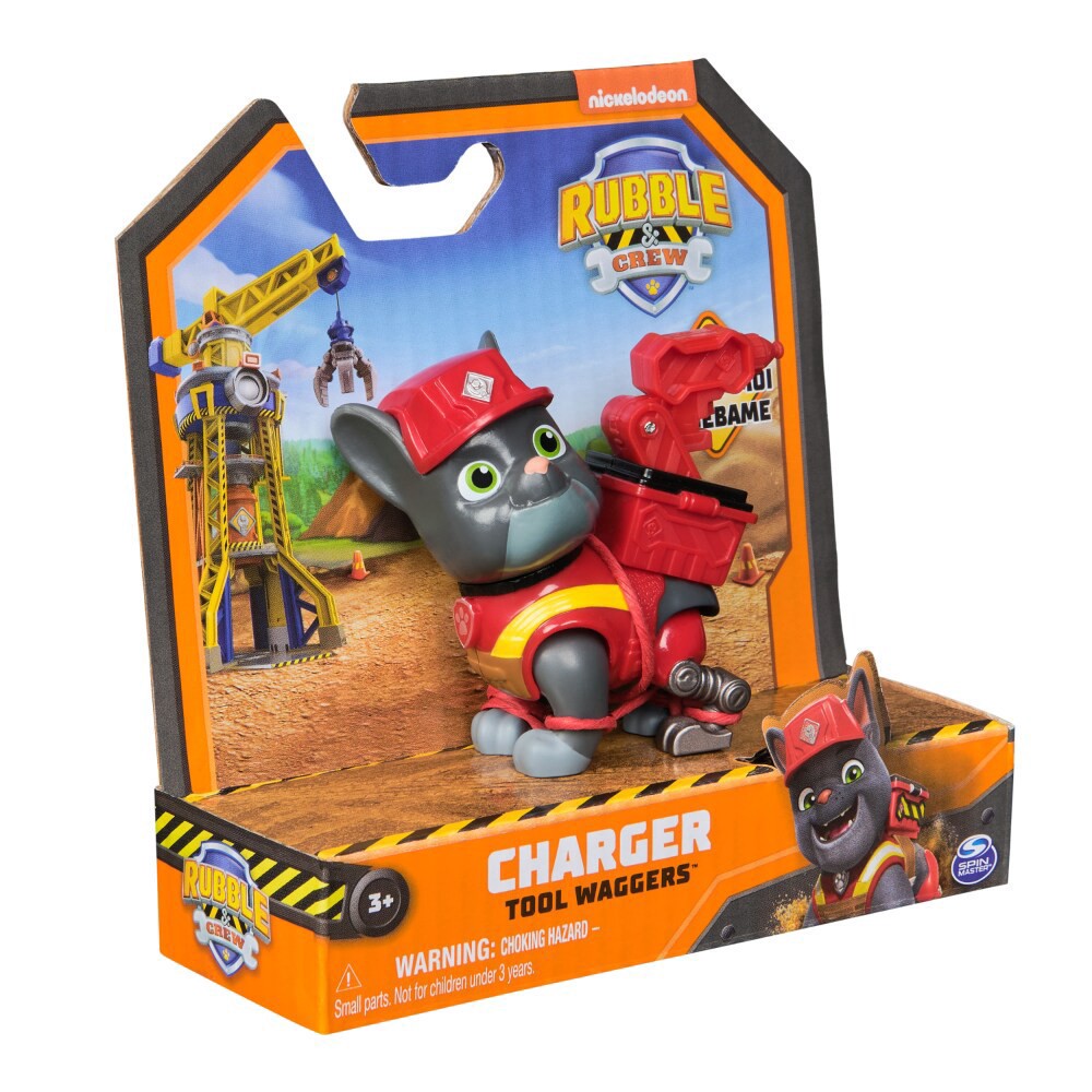slide 2 of 3, Rubble & Crew Charger Tool Wagger Action Figure, 1 ct