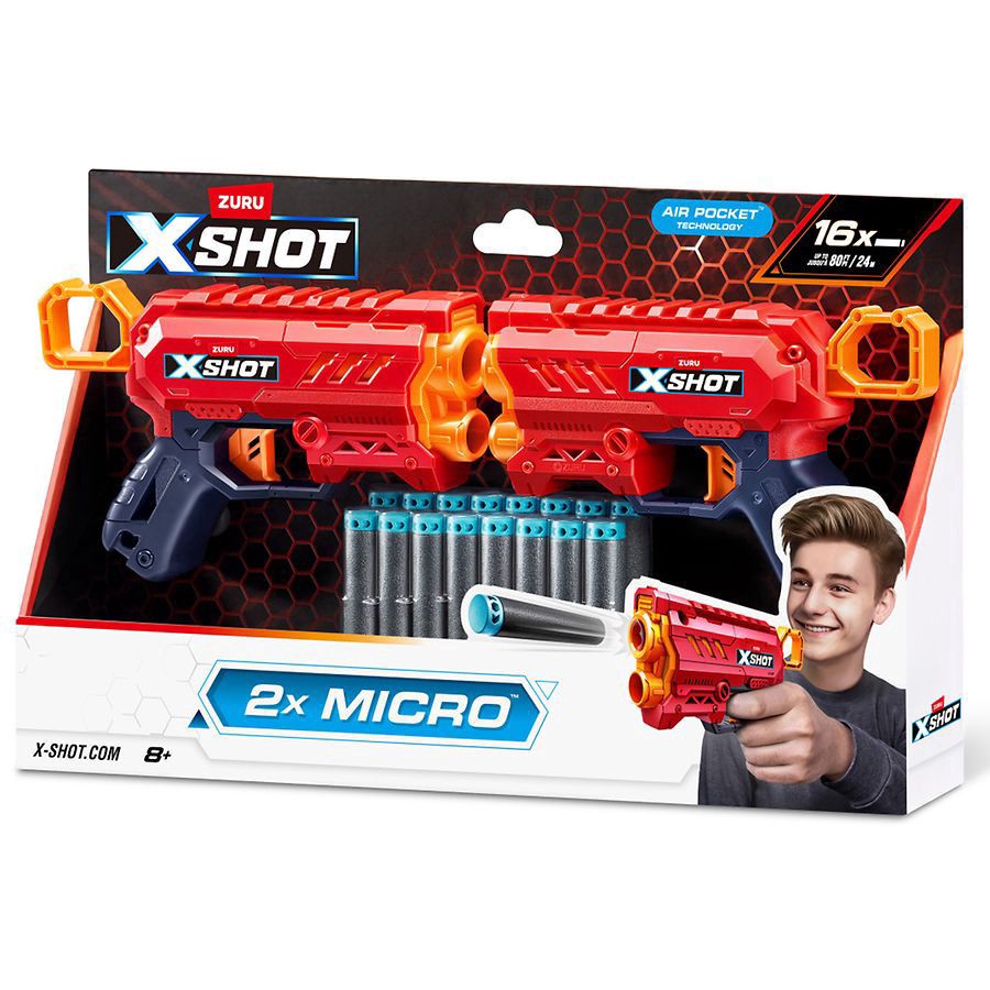 slide 5 of 5, Zuru XSHOT Double Micro, 1 ct