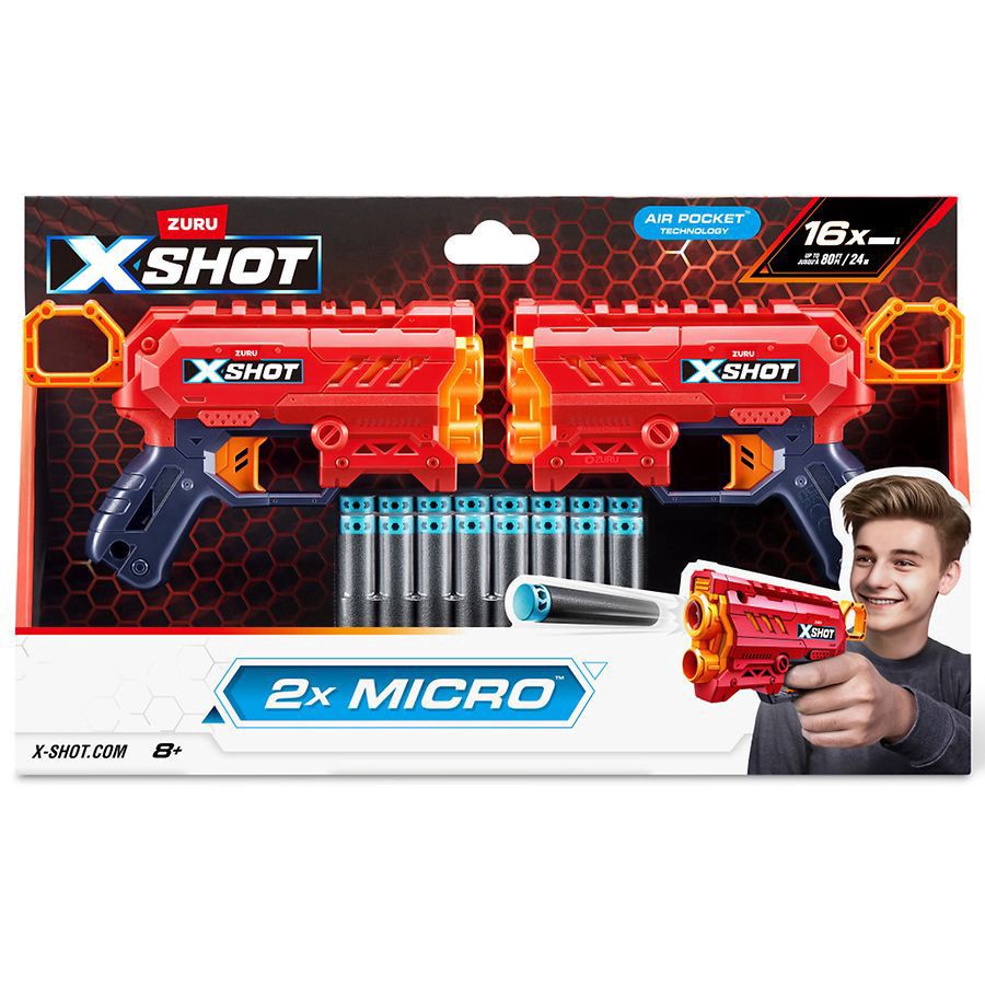 slide 1 of 5, Zuru XSHOT Double Micro, 1 ct