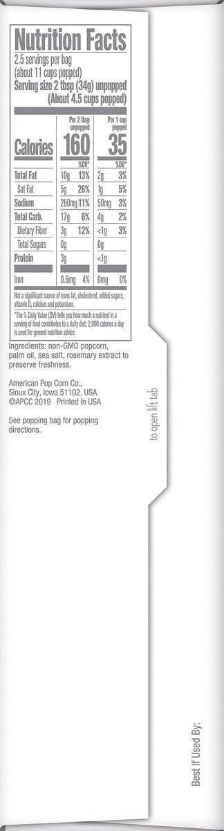 slide 6 of 7, Jolly Time Simply Popped Microwave Sea Salt Popcorn - 6 ct, 6 ct