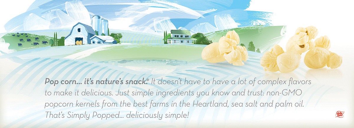 slide 7 of 7, Jolly Time Simply Popped Microwave Sea Salt Popcorn - 6 ct, 6 ct