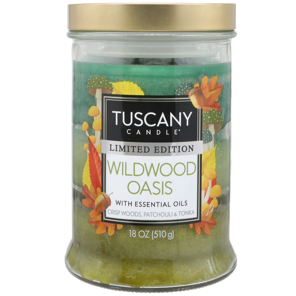 slide 2 of 2, Tuscany Candle® Limited Edition Triple Pour Jar Candle - Wildwood Oasis, 18 oz