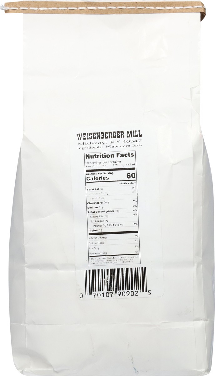 slide 13 of 13, Weisenberger Stone Ground White Grits 2.0 lb, 2 lb