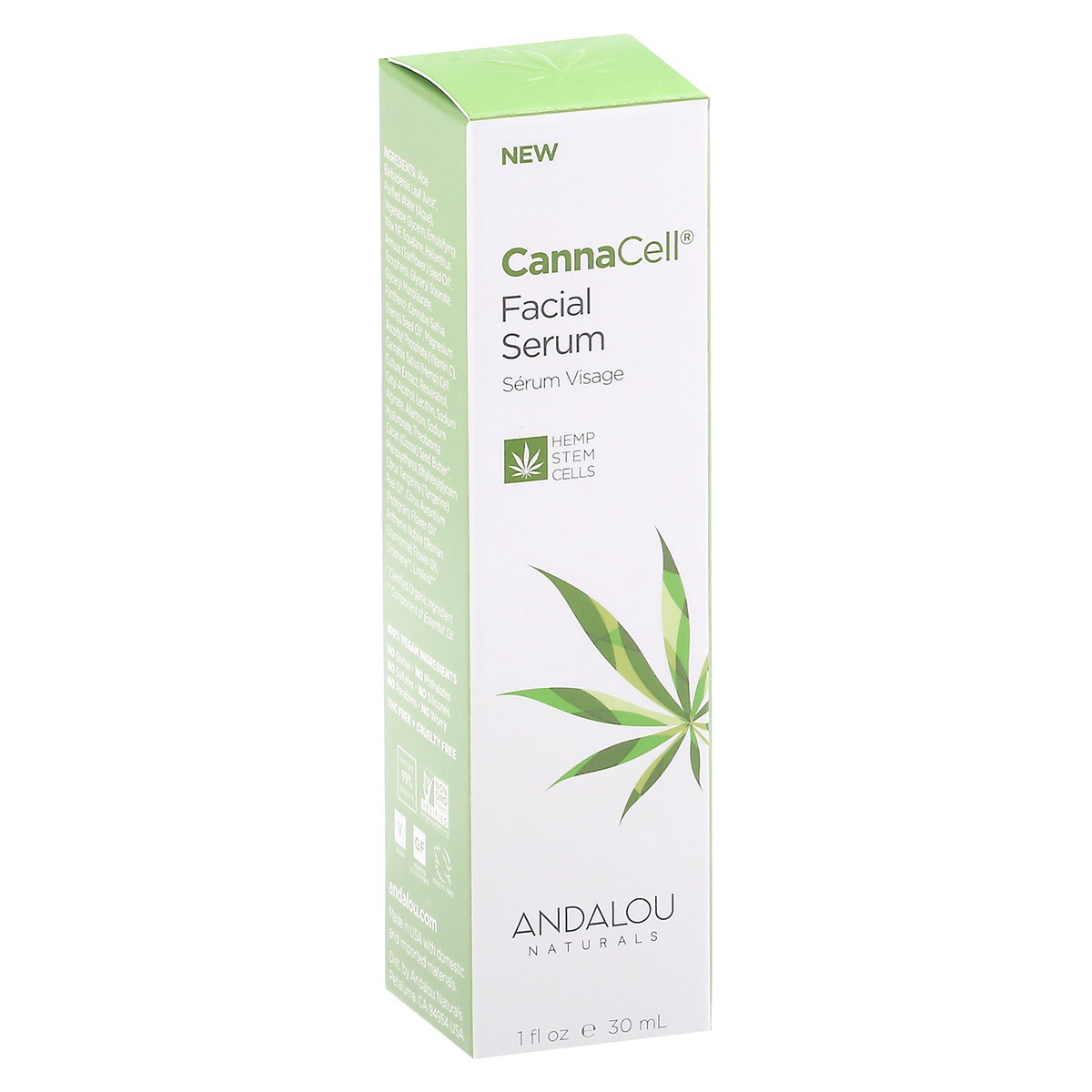 slide 2 of 9, Andalou Naturals Cannacell Facial Serum, 1 fl oz