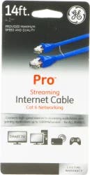 GE Pro Streaming Internet Cat 6 Network Cable - Blue