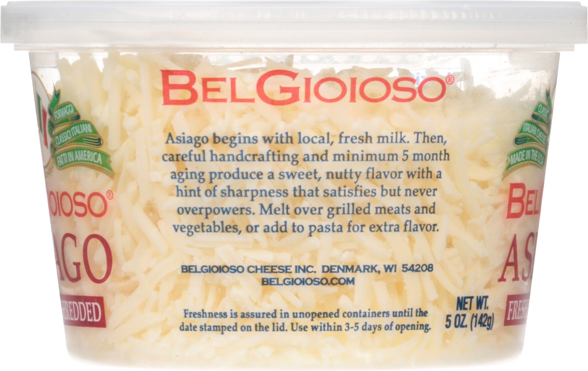 slide 9 of 14, BelGioioso Shredded Asiago, 5 oz