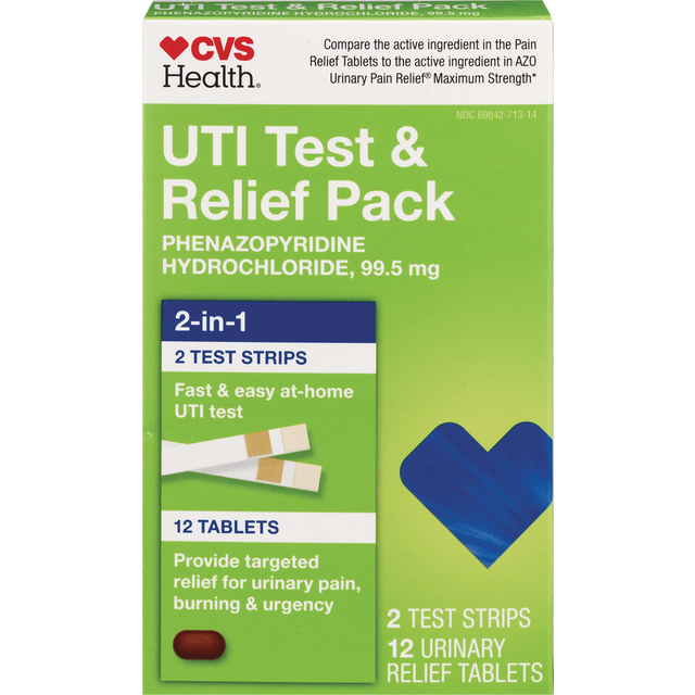 slide 1 of 1, CVS Health Cvs Uti Test & Relief Pack, 1 ct