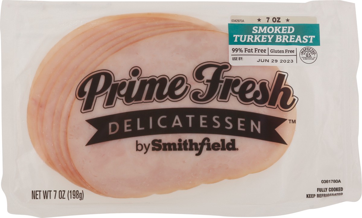 slide 3 of 9, Prime Fresh Smoked Turkey Breast 7 oz, 7 oz