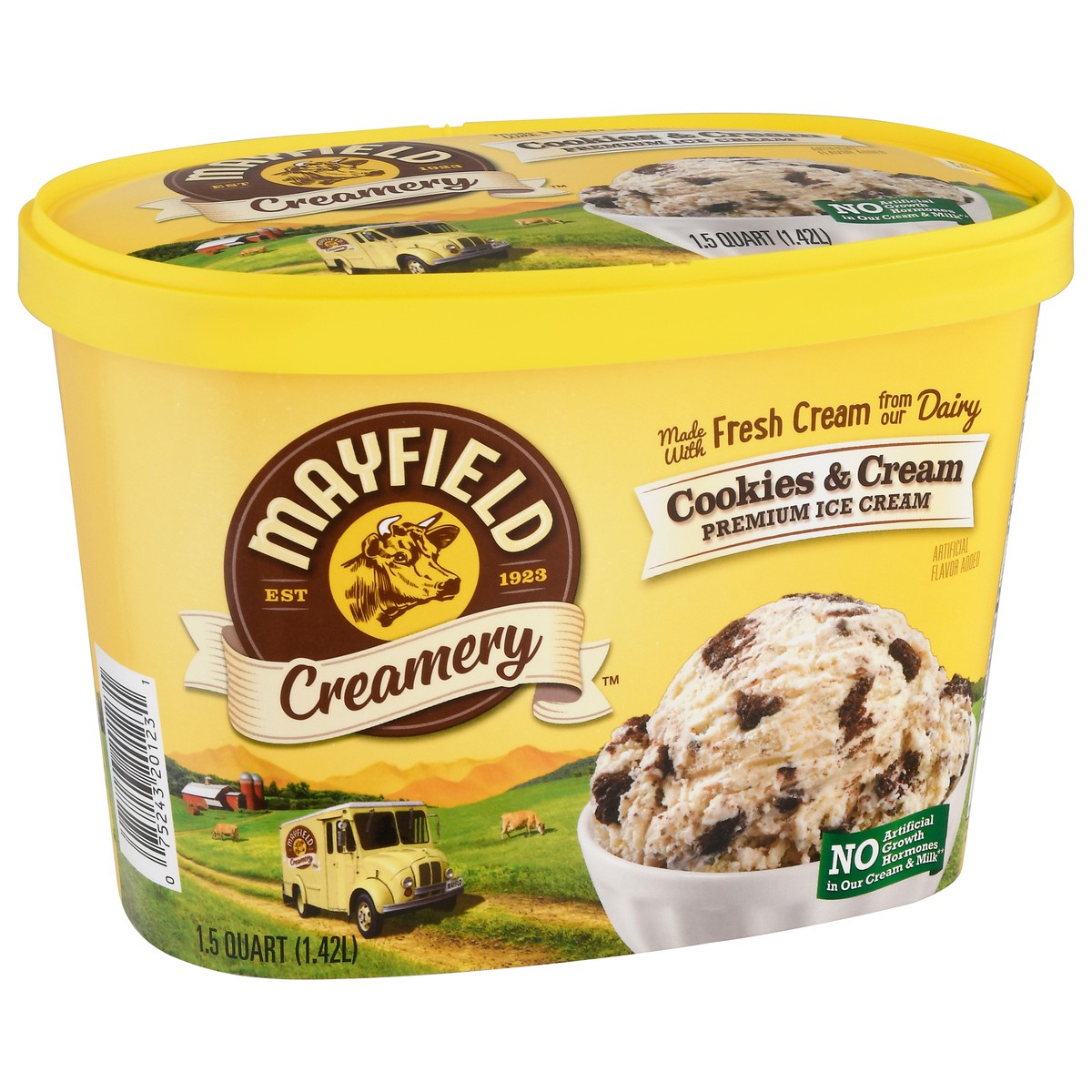 slide 2 of 9, Mayfield Cookies and Cream Ice Cream Tub - 1.5 Quart, 1.5 qt