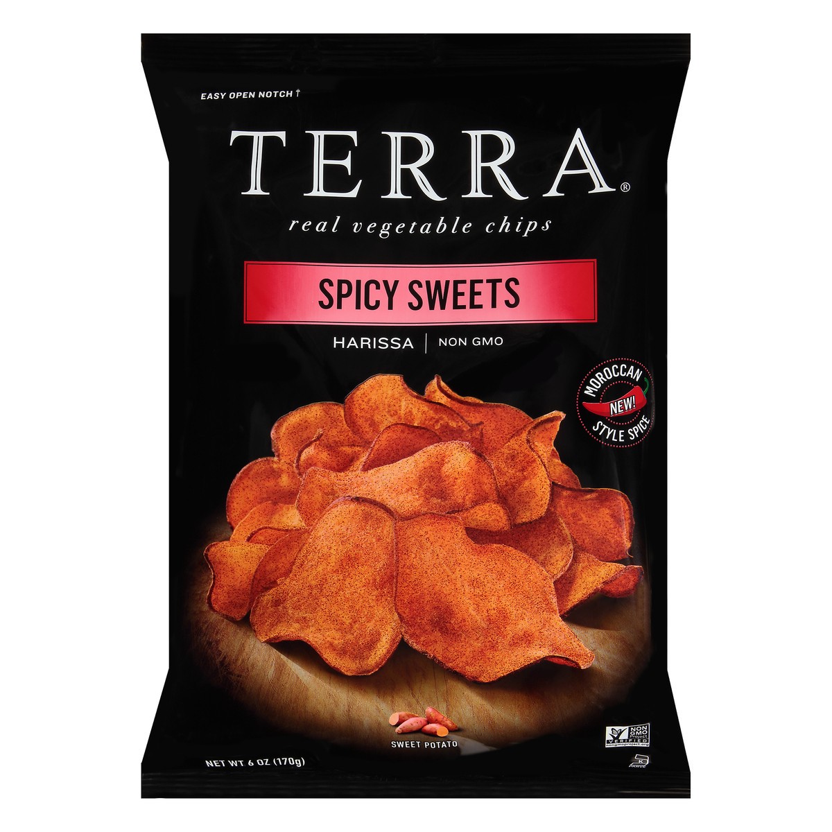 slide 9 of 9, Terra Spicy Sweets Real Vegetable Chips 6 oz. Bag, 6 oz